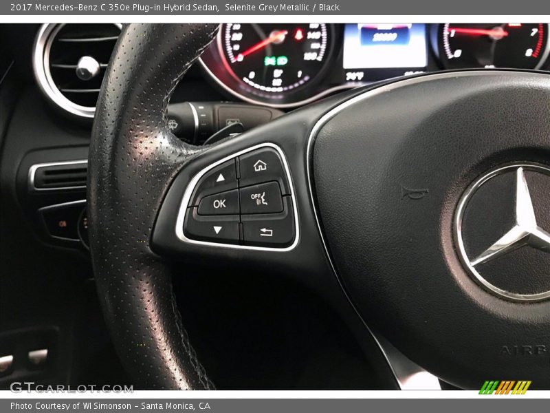 Selenite Grey Metallic / Black 2017 Mercedes-Benz C 350e Plug-in Hybrid Sedan