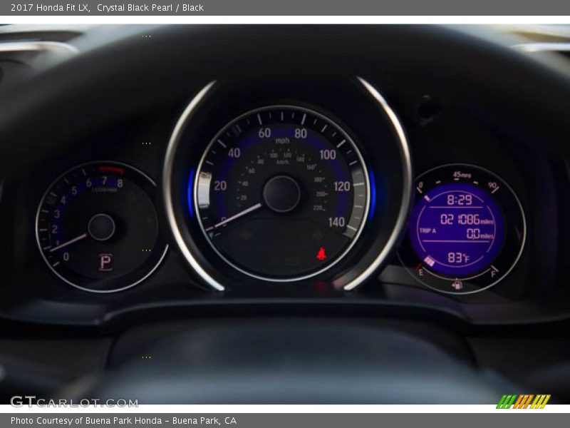Crystal Black Pearl / Black 2017 Honda Fit LX