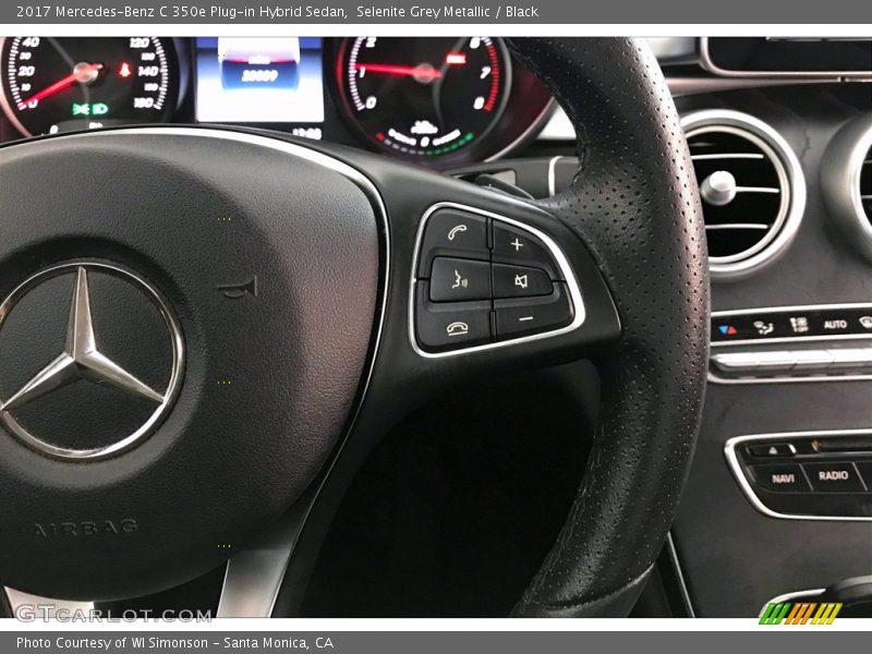 Selenite Grey Metallic / Black 2017 Mercedes-Benz C 350e Plug-in Hybrid Sedan