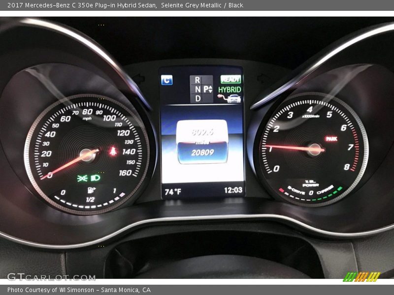 Selenite Grey Metallic / Black 2017 Mercedes-Benz C 350e Plug-in Hybrid Sedan