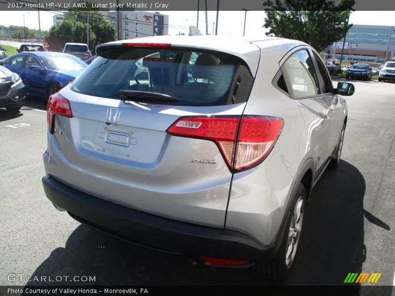 Lunar Silver Metallic / Gray 2017 Honda HR-V LX AWD