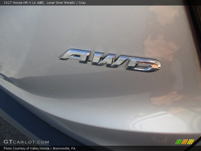 Lunar Silver Metallic / Gray 2017 Honda HR-V LX AWD