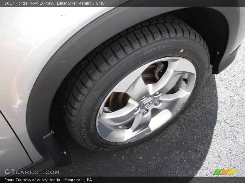 Lunar Silver Metallic / Gray 2017 Honda HR-V LX AWD