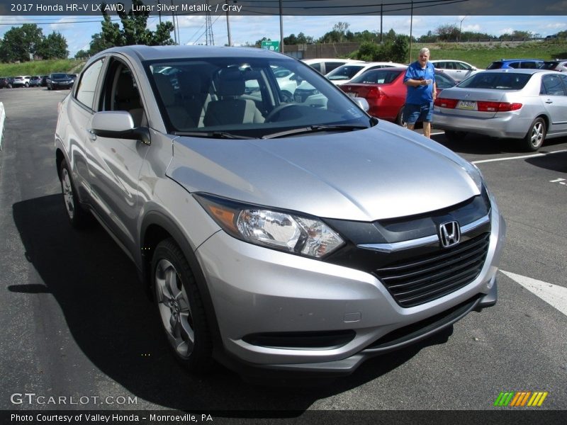 Lunar Silver Metallic / Gray 2017 Honda HR-V LX AWD