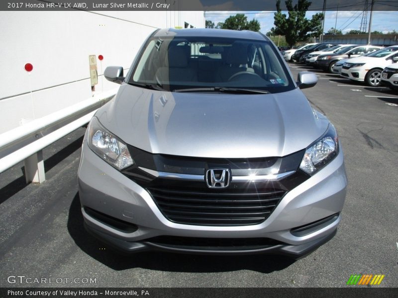 Lunar Silver Metallic / Gray 2017 Honda HR-V LX AWD