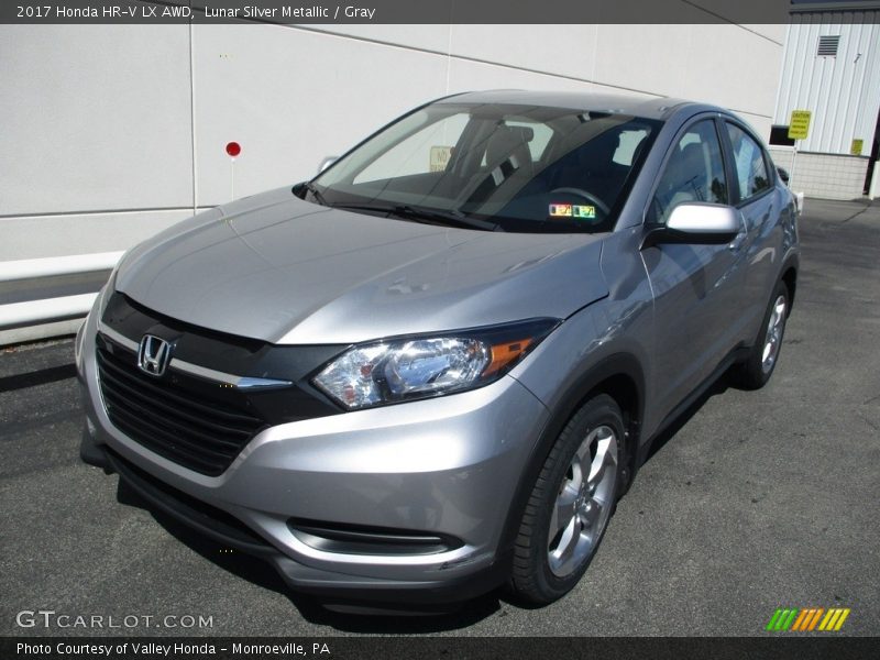 Lunar Silver Metallic / Gray 2017 Honda HR-V LX AWD