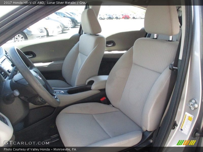 Lunar Silver Metallic / Gray 2017 Honda HR-V LX AWD