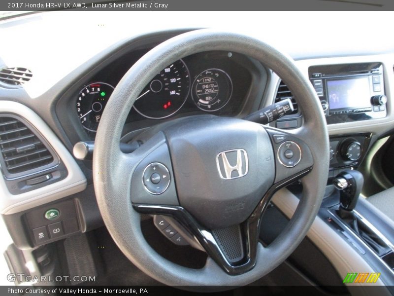 Lunar Silver Metallic / Gray 2017 Honda HR-V LX AWD
