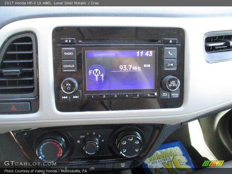 Lunar Silver Metallic / Gray 2017 Honda HR-V LX AWD