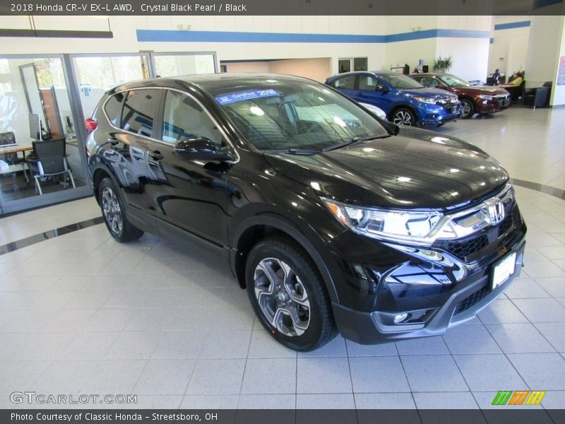 Crystal Black Pearl / Black 2018 Honda CR-V EX-L AWD