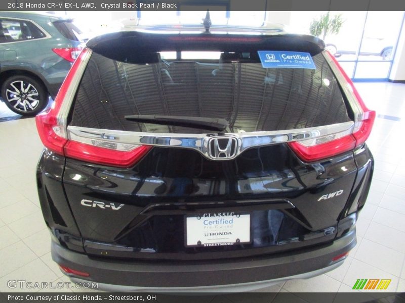 Crystal Black Pearl / Black 2018 Honda CR-V EX-L AWD