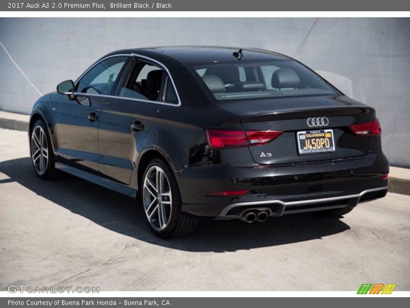 Brilliant Black / Black 2017 Audi A3 2.0 Premium Plus
