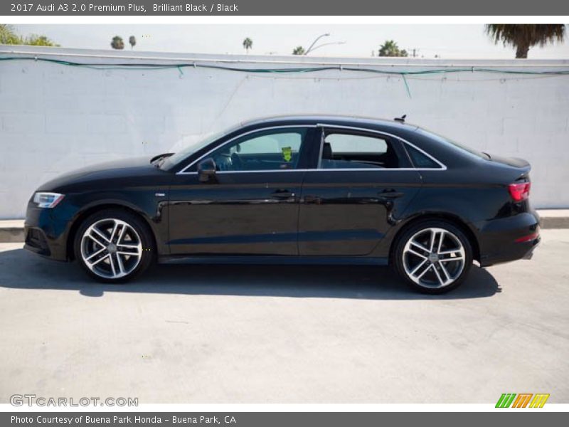 Brilliant Black / Black 2017 Audi A3 2.0 Premium Plus