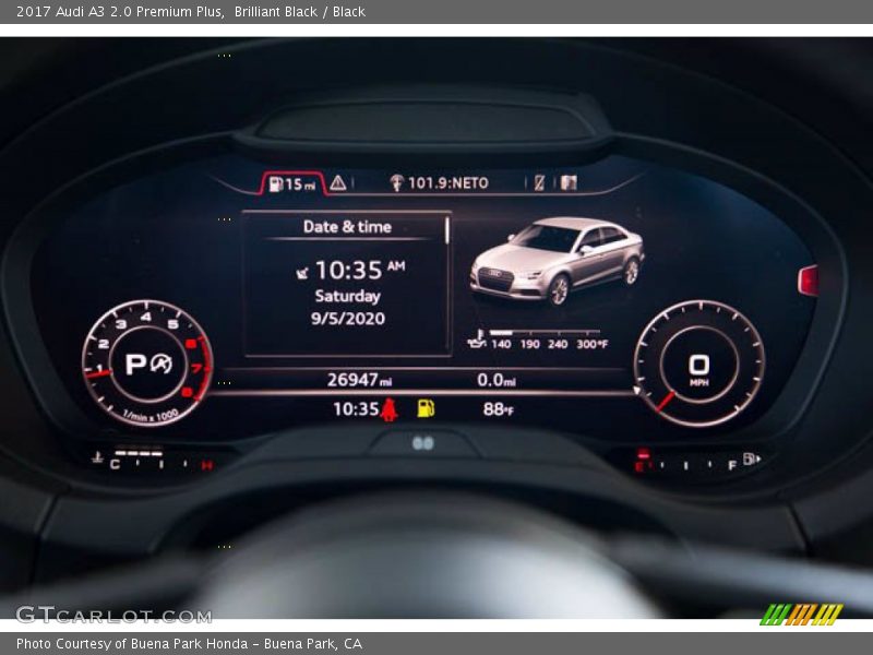 Brilliant Black / Black 2017 Audi A3 2.0 Premium Plus