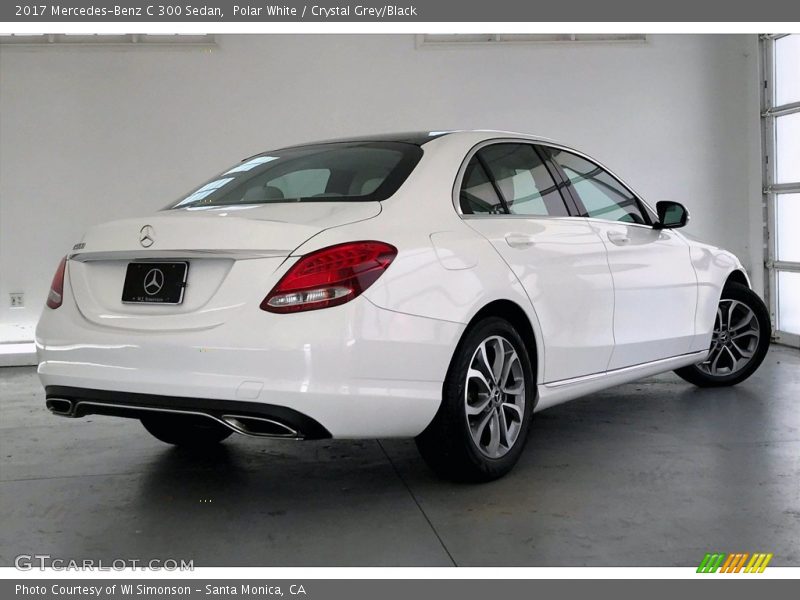 Polar White / Crystal Grey/Black 2017 Mercedes-Benz C 300 Sedan