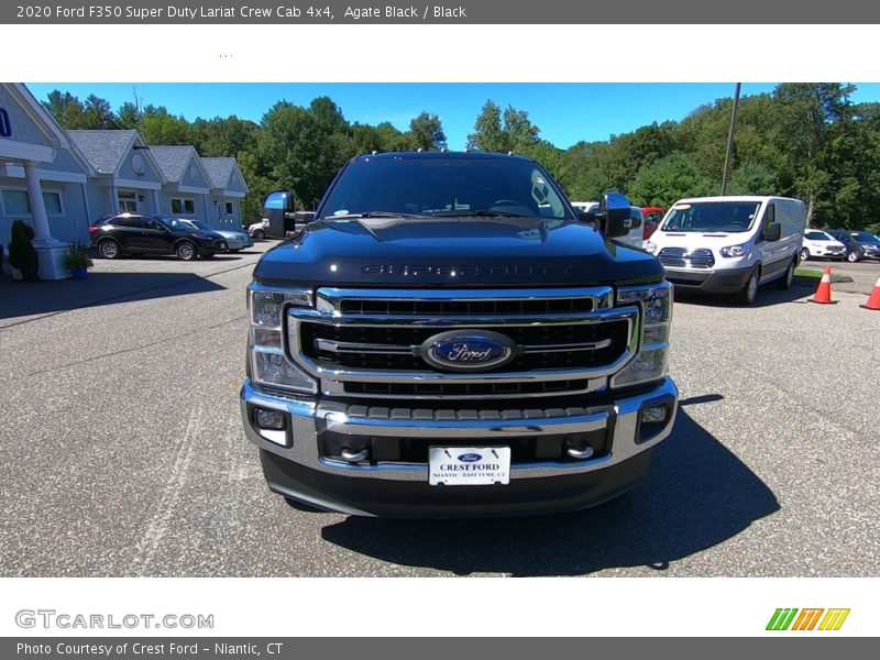 Agate Black / Black 2020 Ford F350 Super Duty Lariat Crew Cab 4x4