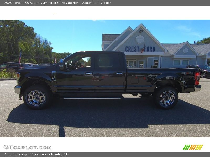 Agate Black / Black 2020 Ford F350 Super Duty Lariat Crew Cab 4x4