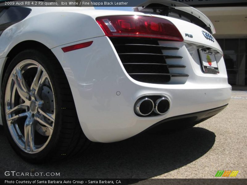 Ibis White / Fine Nappa Black Leather 2009 Audi R8 4.2 FSI quattro