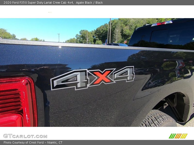 Agate Black / Black 2020 Ford F350 Super Duty Lariat Crew Cab 4x4