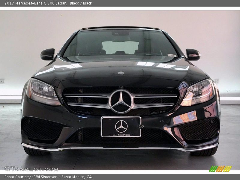 Black / Black 2017 Mercedes-Benz C 300 Sedan