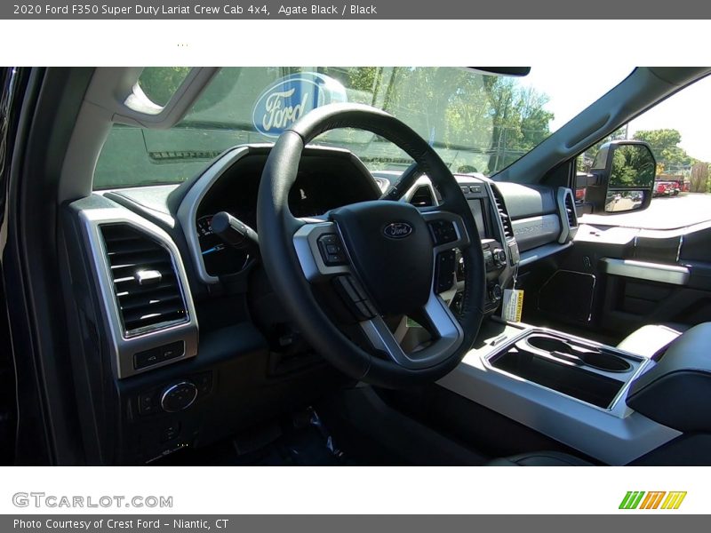 Agate Black / Black 2020 Ford F350 Super Duty Lariat Crew Cab 4x4