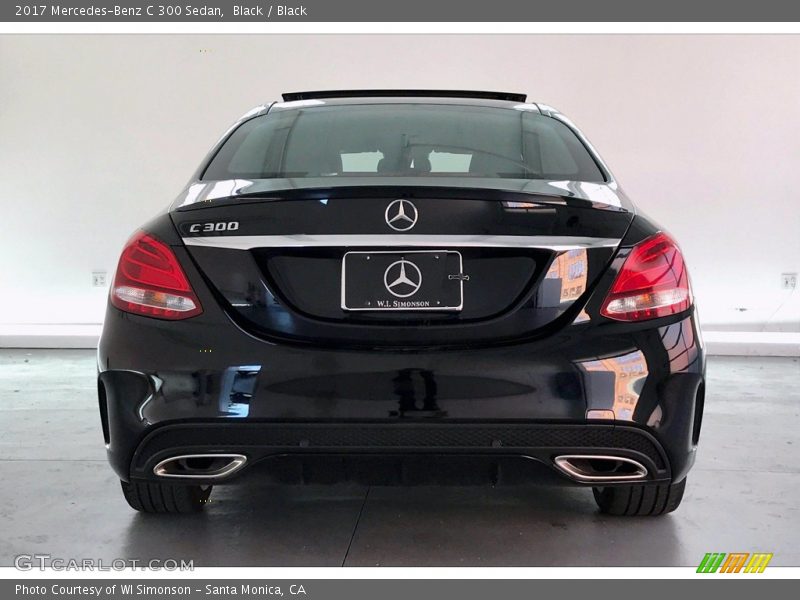 Black / Black 2017 Mercedes-Benz C 300 Sedan