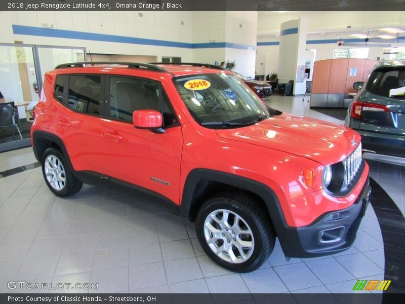 Omaha Orange / Black 2018 Jeep Renegade Latitude 4x4