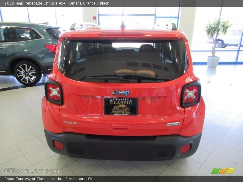 Omaha Orange / Black 2018 Jeep Renegade Latitude 4x4