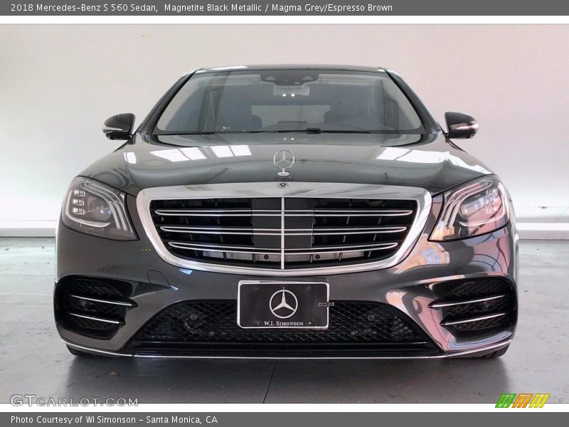 Magnetite Black Metallic / Magma Grey/Espresso Brown 2018 Mercedes-Benz S 560 Sedan
