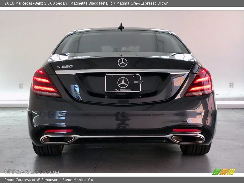 Magnetite Black Metallic / Magma Grey/Espresso Brown 2018 Mercedes-Benz S 560 Sedan