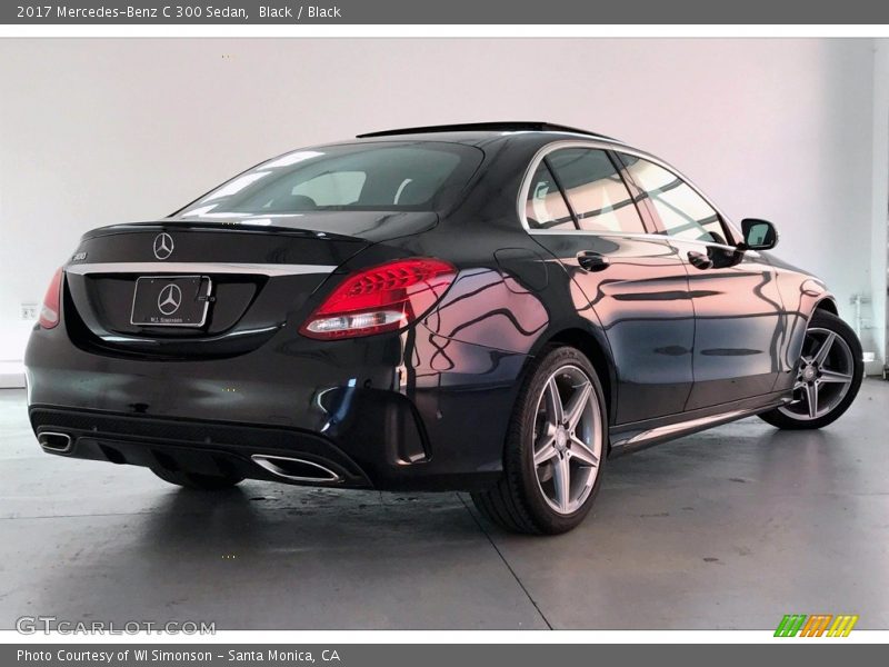Black / Black 2017 Mercedes-Benz C 300 Sedan