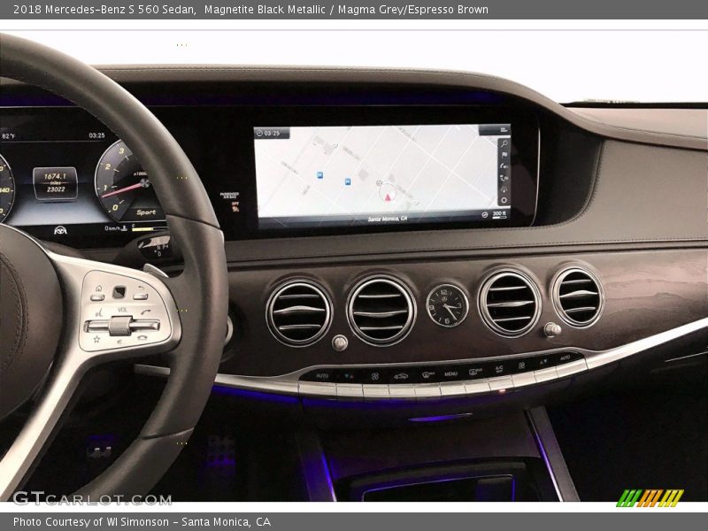 Magnetite Black Metallic / Magma Grey/Espresso Brown 2018 Mercedes-Benz S 560 Sedan