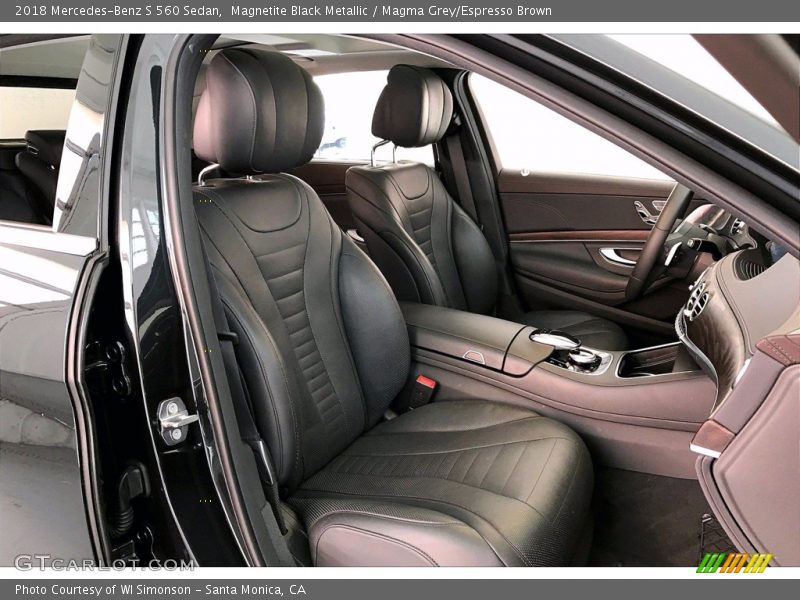 Magnetite Black Metallic / Magma Grey/Espresso Brown 2018 Mercedes-Benz S 560 Sedan