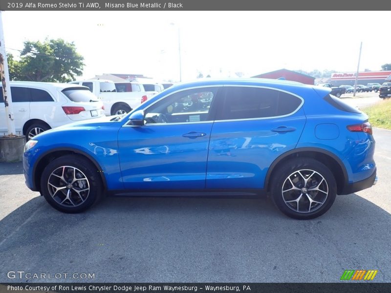 Misano Blue Metallic / Black 2019 Alfa Romeo Stelvio Ti AWD