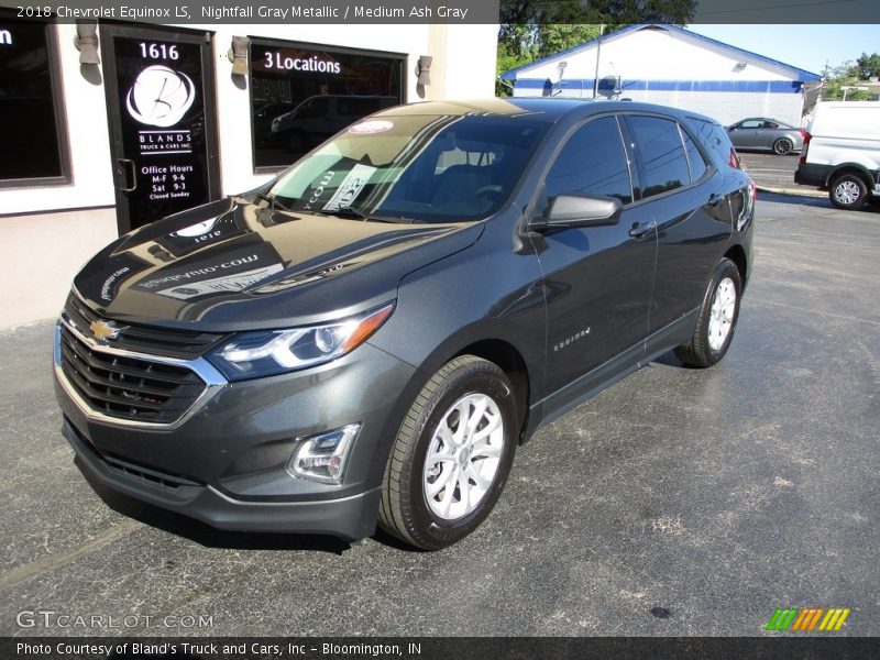 Nightfall Gray Metallic / Medium Ash Gray 2018 Chevrolet Equinox LS