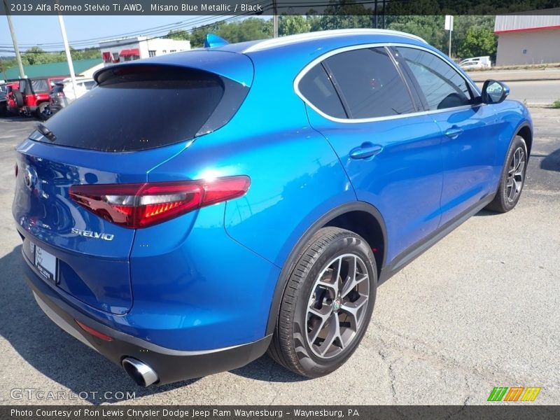 Misano Blue Metallic / Black 2019 Alfa Romeo Stelvio Ti AWD