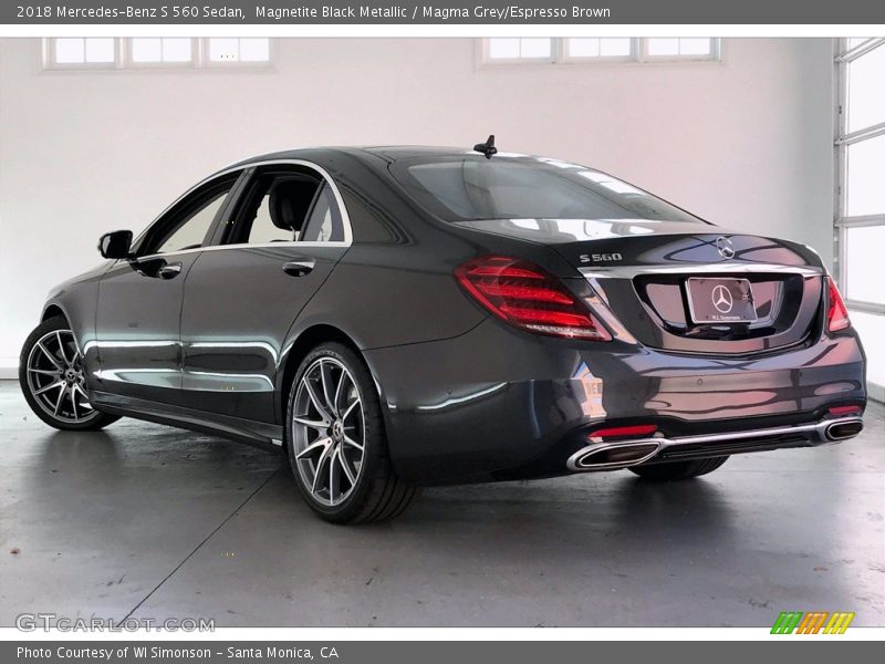 Magnetite Black Metallic / Magma Grey/Espresso Brown 2018 Mercedes-Benz S 560 Sedan
