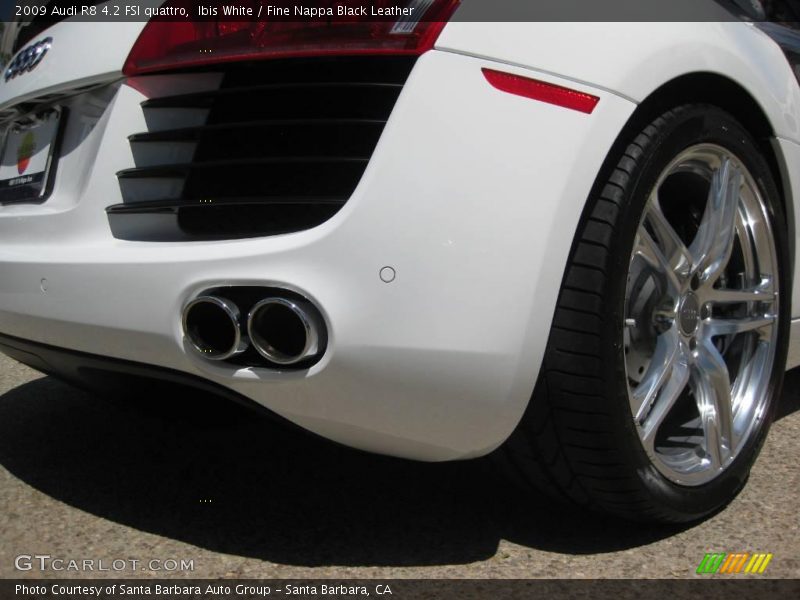Ibis White / Fine Nappa Black Leather 2009 Audi R8 4.2 FSI quattro