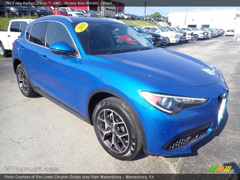 Misano Blue Metallic / Black 2019 Alfa Romeo Stelvio Ti AWD