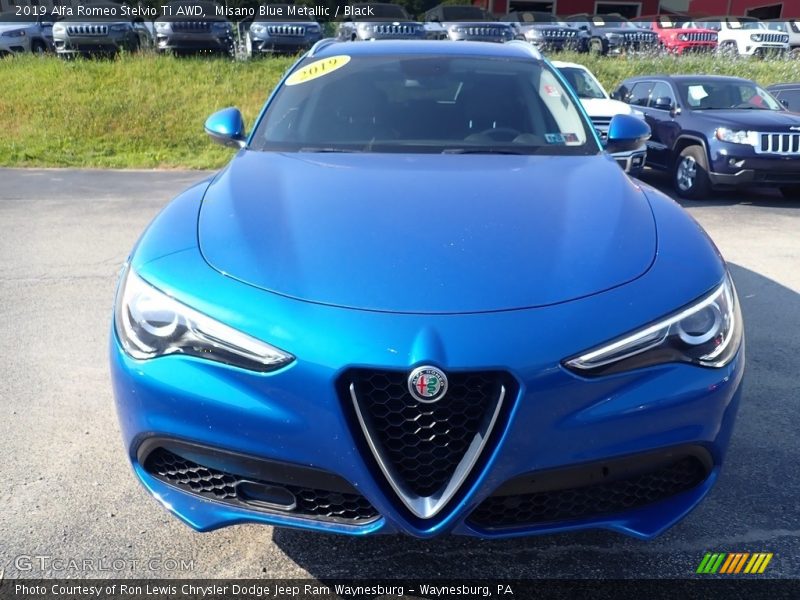Misano Blue Metallic / Black 2019 Alfa Romeo Stelvio Ti AWD