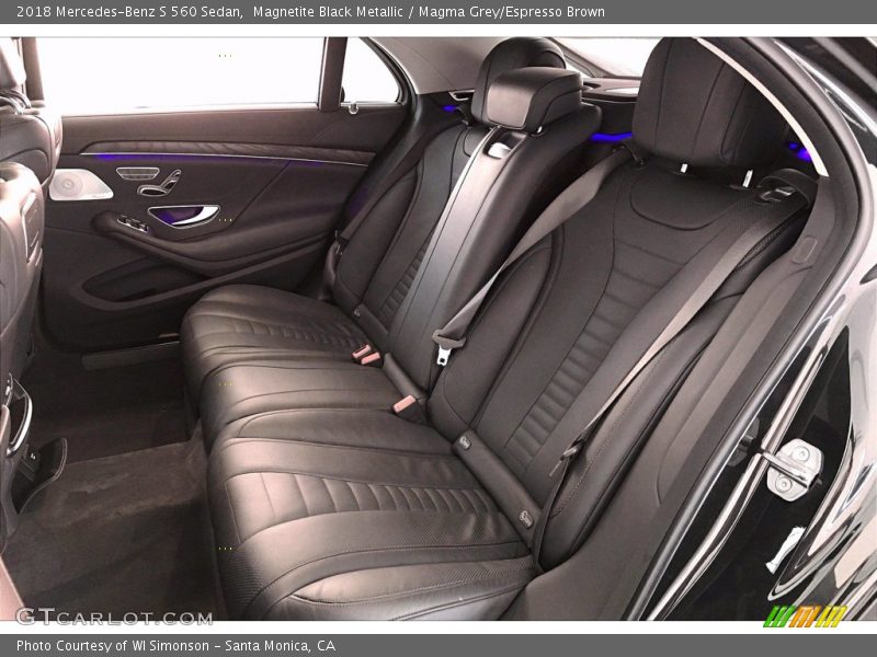 Magnetite Black Metallic / Magma Grey/Espresso Brown 2018 Mercedes-Benz S 560 Sedan
