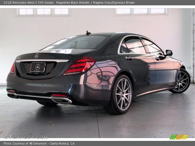 Magnetite Black Metallic / Magma Grey/Espresso Brown 2018 Mercedes-Benz S 560 Sedan