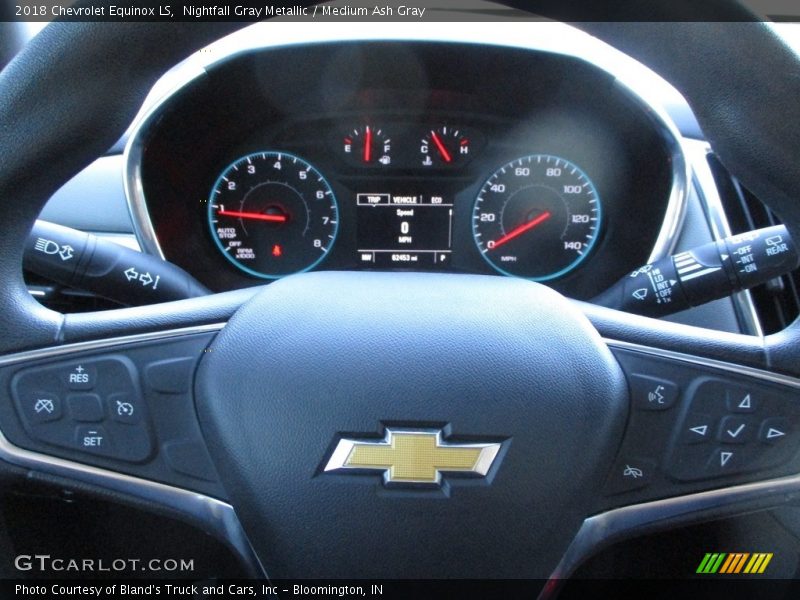 Nightfall Gray Metallic / Medium Ash Gray 2018 Chevrolet Equinox LS