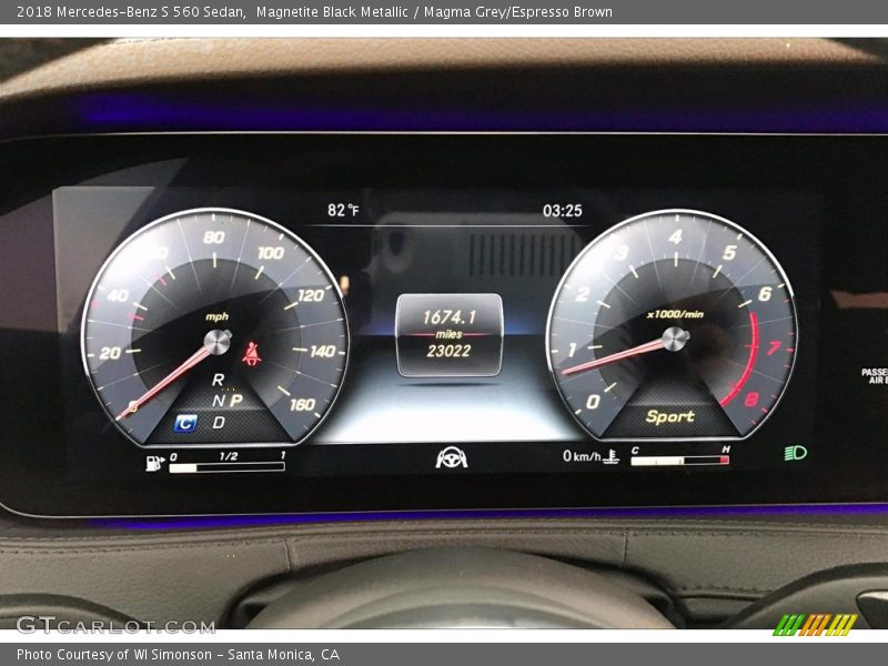 Magnetite Black Metallic / Magma Grey/Espresso Brown 2018 Mercedes-Benz S 560 Sedan