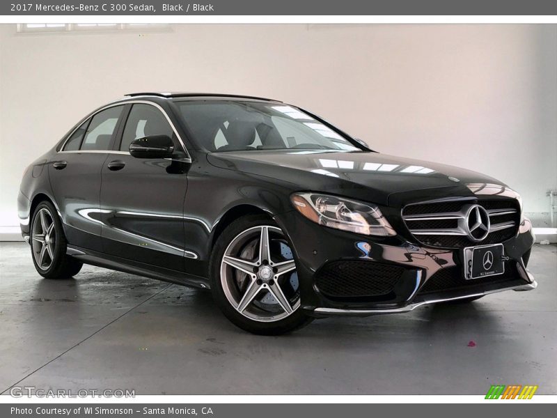 Black / Black 2017 Mercedes-Benz C 300 Sedan