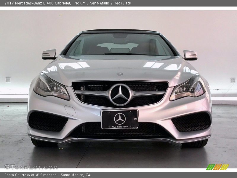 Iridium Silver Metallic / Red/Black 2017 Mercedes-Benz E 400 Cabriolet