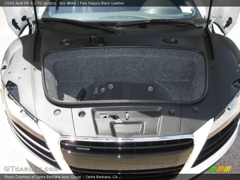 Ibis White / Fine Nappa Black Leather 2009 Audi R8 4.2 FSI quattro
