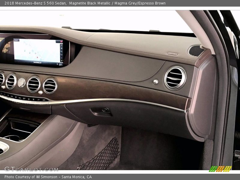 Magnetite Black Metallic / Magma Grey/Espresso Brown 2018 Mercedes-Benz S 560 Sedan