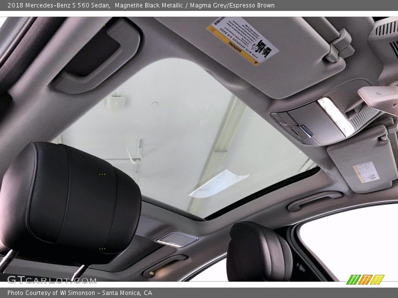 Magnetite Black Metallic / Magma Grey/Espresso Brown 2018 Mercedes-Benz S 560 Sedan