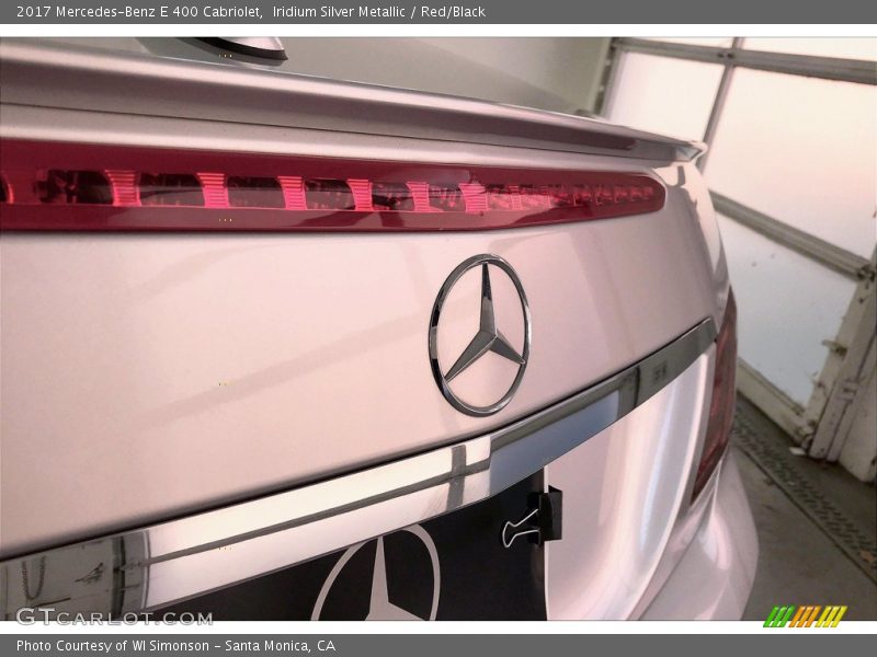 Iridium Silver Metallic / Red/Black 2017 Mercedes-Benz E 400 Cabriolet